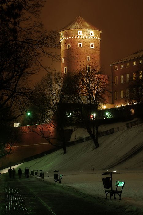 Wieczorny spacer po Krakowie: Baszta