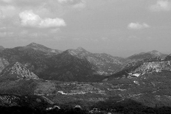 Czarnogóra  - czarno/biała
