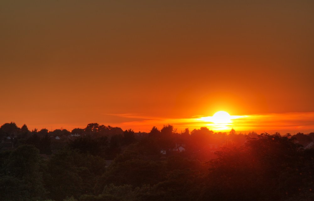 Zachód słońca w UK