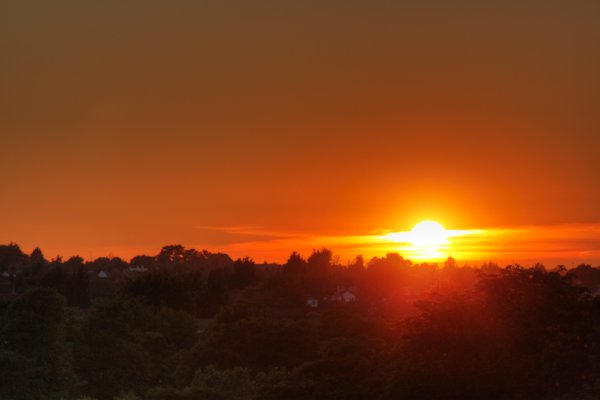 Zachód słońca w UK