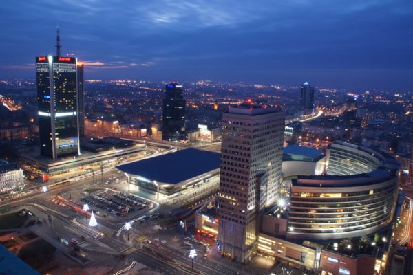 Panorama Warszawy z PKiN