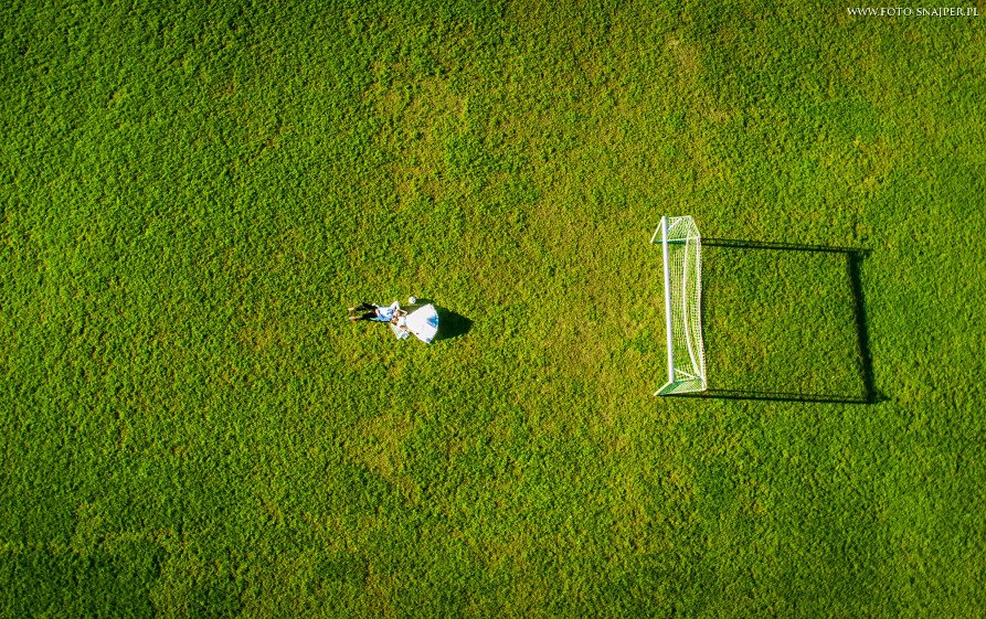 Sesja Ślubna na boisku