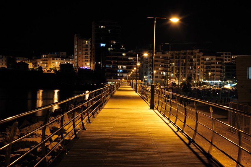 Sant Antoni de Portmany nocą - Molo