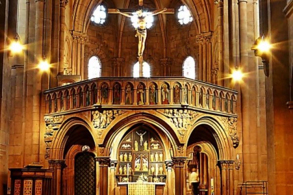 Kościół protestancki w Gelnhaussen.